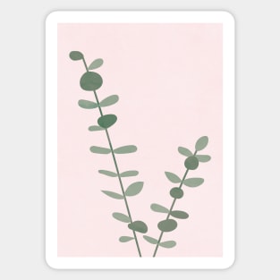 Modern Eucalyptus Art Print Sticker